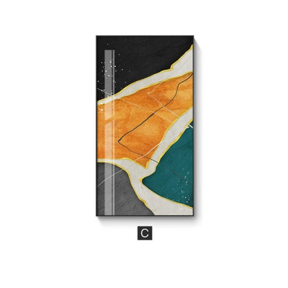 Modern Abstract Landscapes Wall Art Tall Rectangle Format Fine Art Canvas Prints Contemporary Nordic Style Luxury Art Decor For Modern Home Interiors