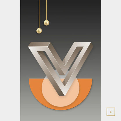 Modern Abstract Surreal Wall Art Fine Art Canvas Prints 3d Effect Visual Symmetry Pictures For Living Room Luxury Apartment Home Office Art Decor