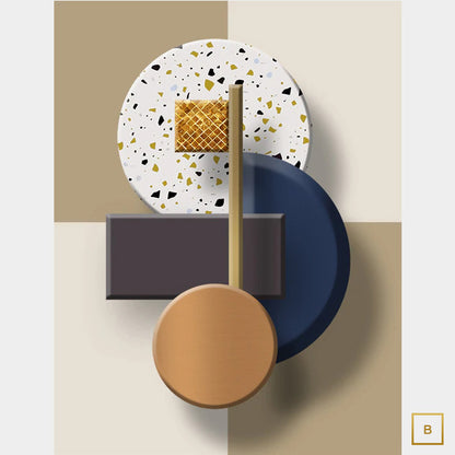 Modern Abstract Symmetry Architectural Wall Art Fine Art Canvas Prints 3d Visual Effect Pictures For Living Room Luxury Apartment Home Office Art Decor