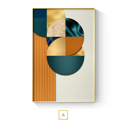 Modern Aesthetics Architectural Abstract Wall Art Fine Art Canvas Prints Geometric Textural Design Pictures For Luxury Loft Living Room Home Office Decor