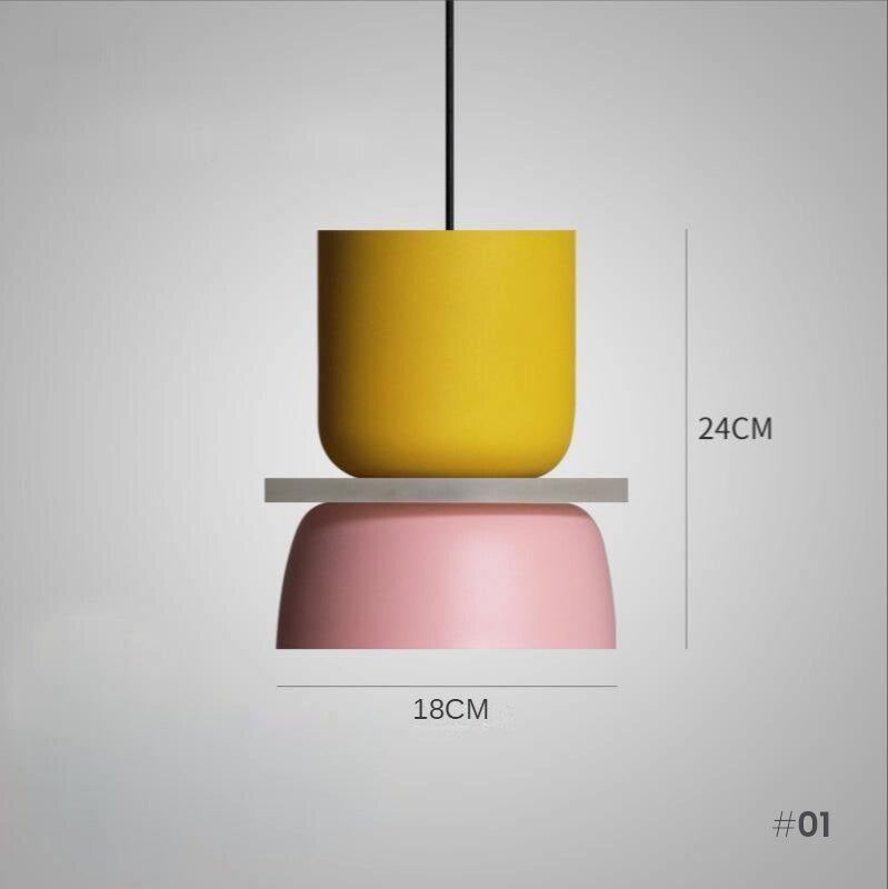 Modern Colorful LED Pendant Lights Minimalist Stylish Scandinavian Lighting For Living Room Dining Room Bedroom Lights For Kitchen Home Office Interior Decor