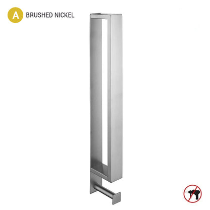 Square Design Stainless Steel Contemporary Bathroom Towel Rack Wall Mounted Requires No Drilling 3 Colors Matte Black Chrome & Brushed Nickel