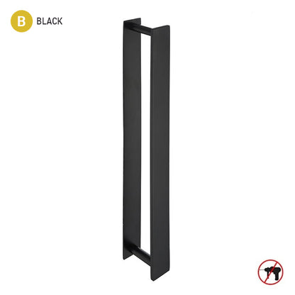 Square Design Stainless Steel Contemporary Bathroom Towel Rack Wall Mounted Requires No Drilling 3 Colors Matte Black Chrome & Brushed Nickel