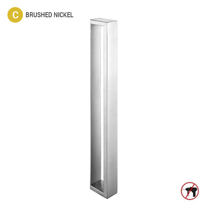 Square Design Stainless Steel Contemporary Bathroom Towel Rack Wall Mounted Requires No Drilling 3 Colors Matte Black Chrome & Brushed Nickel