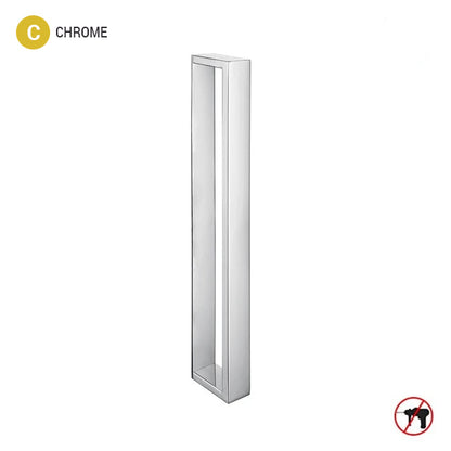 Square Design Stainless Steel Contemporary Bathroom Towel Rack Wall Mounted Requires No Drilling 3 Colors Matte Black Chrome & Brushed Nickel