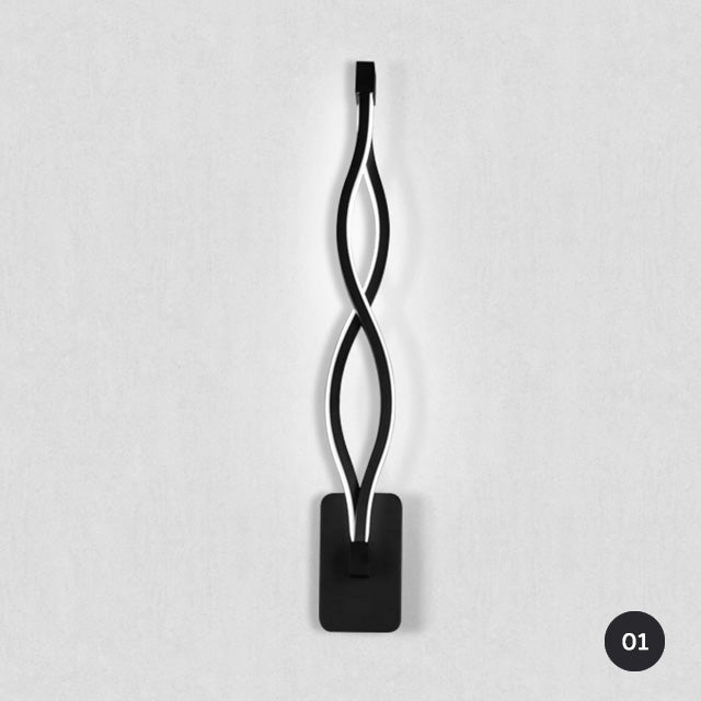 Modern LED Rail Art Deco Wall Lamp Vertical Lighting Fixture Strip Light Wall Lighting For Luxury Living Room Dining Room Contemporary Lighting