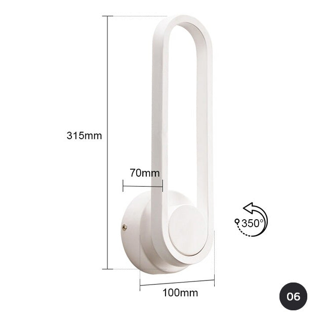Modern LED Rail Art Deco Wall Lamp Vertical Lighting Fixture Strip Light Wall Lighting For Luxury Living Room Dining Room Contemporary Lighting