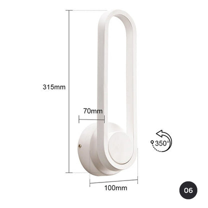 Modern LED Rail Art Deco Wall Lamp Vertical Lighting Fixture Strip Light Wall Lighting For Luxury Living Room Dining Room Contemporary Lighting