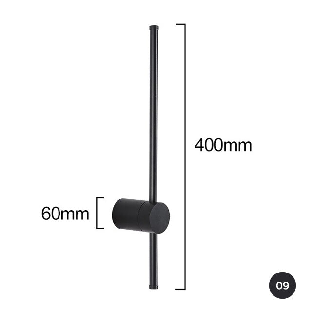 Modern LED Rail Art Deco Wall Lamp Vertical Lighting Fixture Strip Light Wall Lighting For Luxury Living Room Dining Room Contemporary Lighting