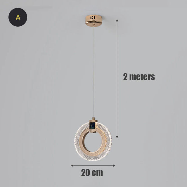 Modern Luxurious LED Pendant Lights Elegant Indoor Lighting Hanging Lamps For Living Room Hallway Dining Room Stairway Luxury Home Interior Decor