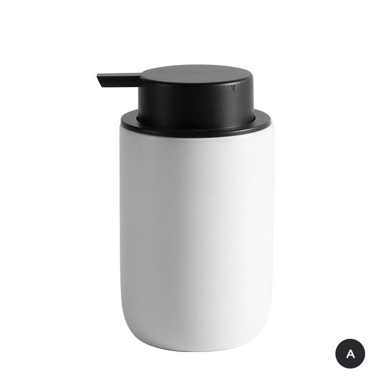 Modern Minimalist Design Bathroom Accessories Toothbrush Holder Liquid Soap Dispenser Gargle Cup Soap Dish Matte Black White Gray