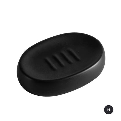 Modern Minimalist Design Bathroom Accessories Toothbrush Holder Liquid Soap Dispenser Gargle Cup Soap Dish Matte Black White Gray