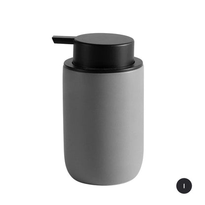 Modern Minimalist Design Bathroom Accessories Toothbrush Holder Liquid Soap Dispenser Gargle Cup Soap Dish Matte Black White Gray