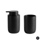 Modern Minimalist Design Bathroom Accessories Toothbrush Holder Liquid Soap Dispenser Gargle Cup Soap Dish Matte Black White Gray