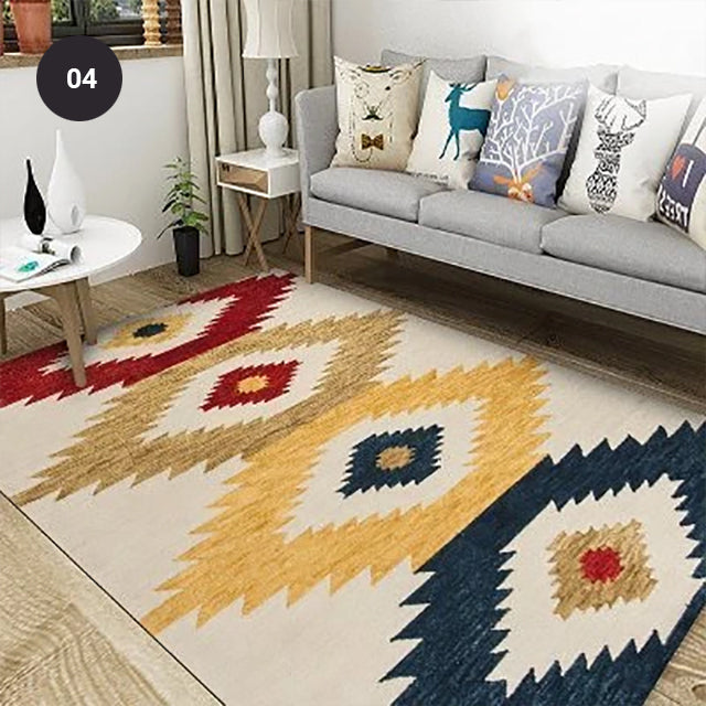 Modern Nordic Rug Colorful Vintage Geometric Design Area Mat For Living Room Dining Room Bedroom Carpet Sofa Rug Dining Table Floor Mat Rectangle 10 Sizes