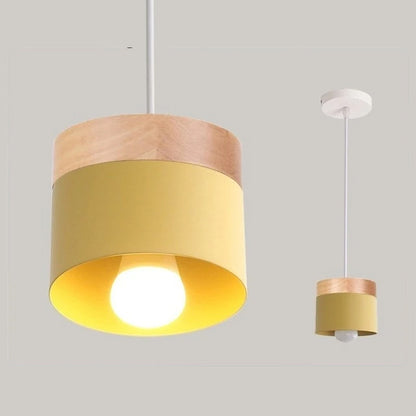 Modern Nordic Style LED Pendant Lighting Fixtures Wood Iron Designer Hanging Lamps For Living Room Dining Room Cafe Lighting