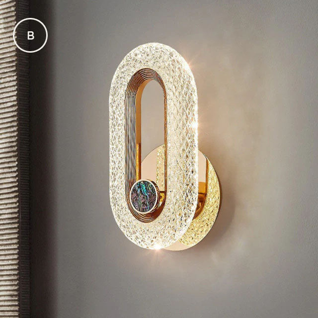 Modern Oval LED Wall Light For Living Room Bedroom Bedside Table Lamp Interior Lighting For Contemporary Home Office Interiors