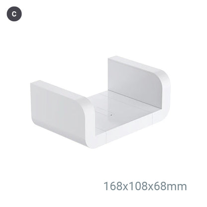 Modern White Bathroom Storage Shelves Cosmetics Holders Shower Rack Kitchen Shelves Bathroom Shower Waterproof Plastic Shelf
