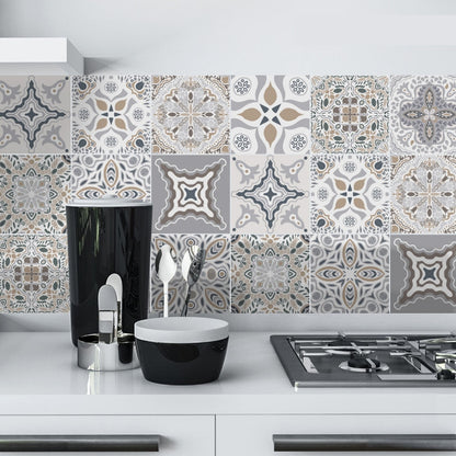 Moroccan Style PVC Vinyl Tile Stickers For Decorating Tiles On Kitchen Wall Moroccan Bathroom Tiles Home Makeover Removable Pearly Gloss Decals