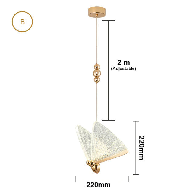 NEW For 2022 Butterfly Lighting LED Pendant Lamps Chic Stylish Elegant Hanging Lamps For Staircase Living Room Dining Room Trending Home Interiors