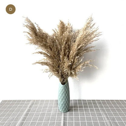 Natural Pampas Grass Bouquet Decorative Dried Plants For Bohemian Style Living Room Dining Room Bedroom Trending Decor BoHo Style Home Interior Decoration