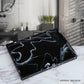 Nordic Marble Design Bathroom Storage Tray For Soap Dispenser Tissue Box Cosmetics Jewelry etc Black White Accessories For Luxury Hotel Home Office Washroom