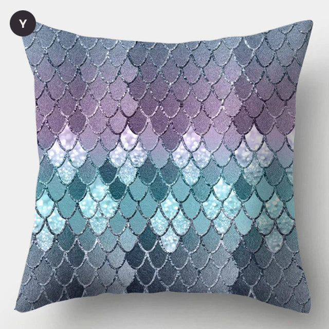 Nordic Style Marble Print Cushion Cases Colorful Pink Agate Thai Dye Geometric Cushion Covers For Modern Living Room Glam Home Decor