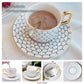 Premium Royal Classic Bone China Teacup Set With Saucer Spoon Luxury Regal Classic Retro Vintage Tea Cups For Kitchen Teaware Teacups 200ml