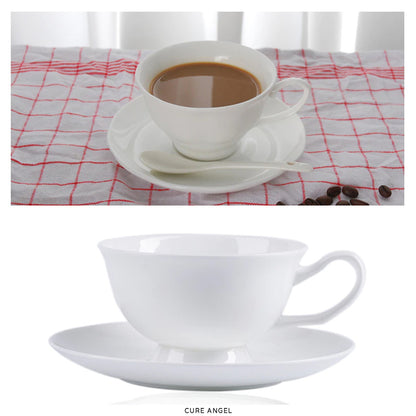 Premium Royal Classic Bone China Teacup Set With Saucer Spoon Luxury Regal Classic Retro Vintage Tea Cups For Kitchen Teaware Teacups 200ml