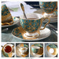 Premium Royal Classic Bone China Teacup Set With Saucer Spoon Luxury Regal Classic Retro Vintage Tea Cups For Kitchen Teaware Teacups 200ml