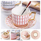 Premium Royal Classic Bone China Teacup Set With Saucer Spoon Luxury Regal Classic Retro Vintage Tea Cups For Kitchen Teaware Teacups 200ml