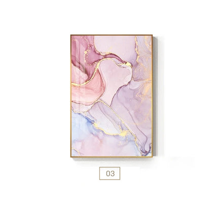 Purple Pink Abstracts Modern Contemporary Wall Art Fine Art Canvas Prints For Bedroom Living Room Office Glam Home Decor