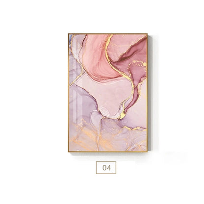 Purple Pink Abstracts Modern Contemporary Wall Art Fine Art Canvas Prints For Bedroom Living Room Office Glam Home Decor