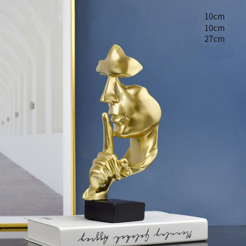 Quiet People Abstract Arts Statuettes Modern Figurines For Contemporary Apartment Living Room Mantelpiece Creative Home Decor