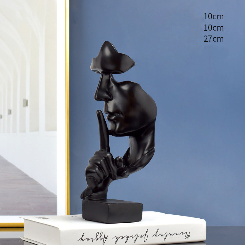 Quiet People Abstract Arts Statuettes Modern Figurines For Contemporary Apartment Living Room Mantelpiece Creative Home Decor