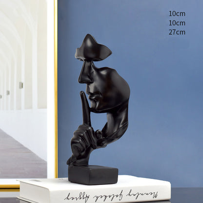 Quiet People Abstract Arts Statuettes Modern Figurines For Contemporary Apartment Living Room Mantelpiece Creative Home Decor