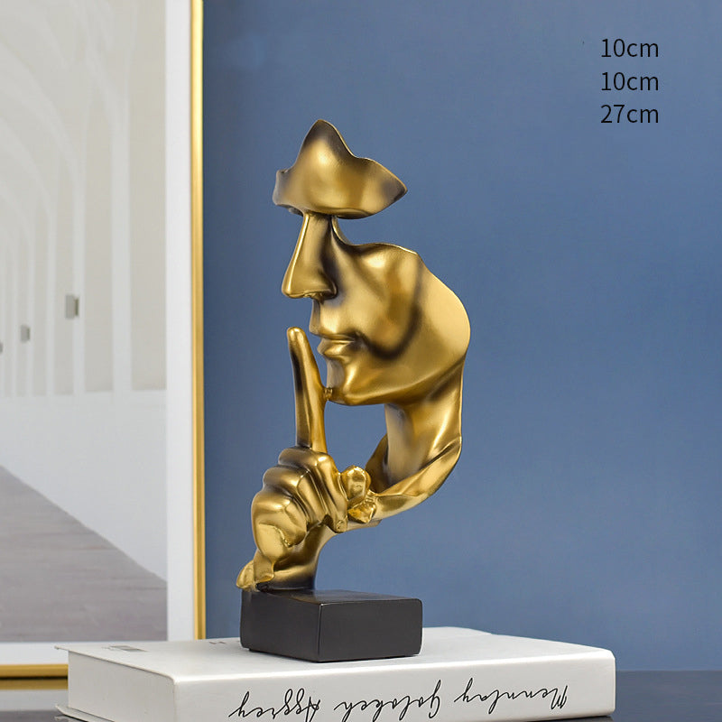 Quiet People Abstract Arts Statuettes Modern Figurines For Contemporary Apartment Living Room Mantelpiece Creative Home Decor