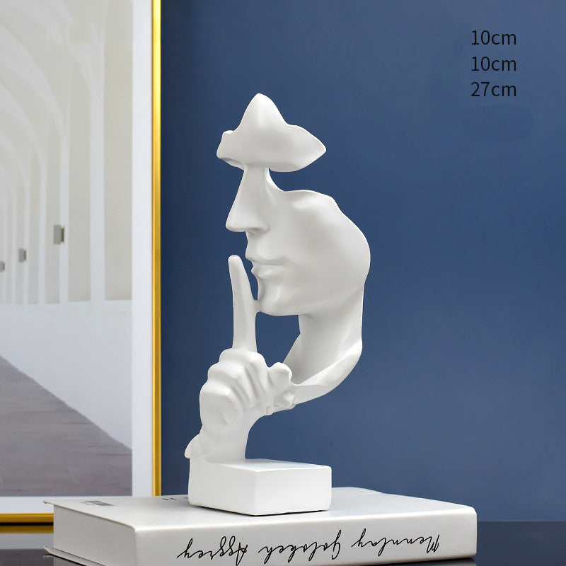 Quiet People Abstract Arts Statuettes Modern Figurines For Contemporary Apartment Living Room Mantelpiece Creative Home Decor
