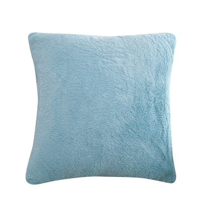 Soft Faux Fur Cushion Cover Sofa Throw Faux Rabbit Fur Cushion Case 45x45cm Pillow Cover For Sofa Settee Luxury Autumn Fall Winter Living Room Decor