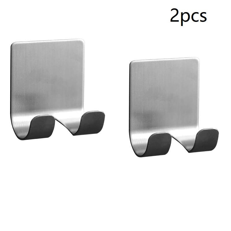 Stainless Steel Razor Holder For Bathroom Wall Mounted Self Adhesive Storage Hook For Convenient Placement Of Razor In Washroom Or Shower Room