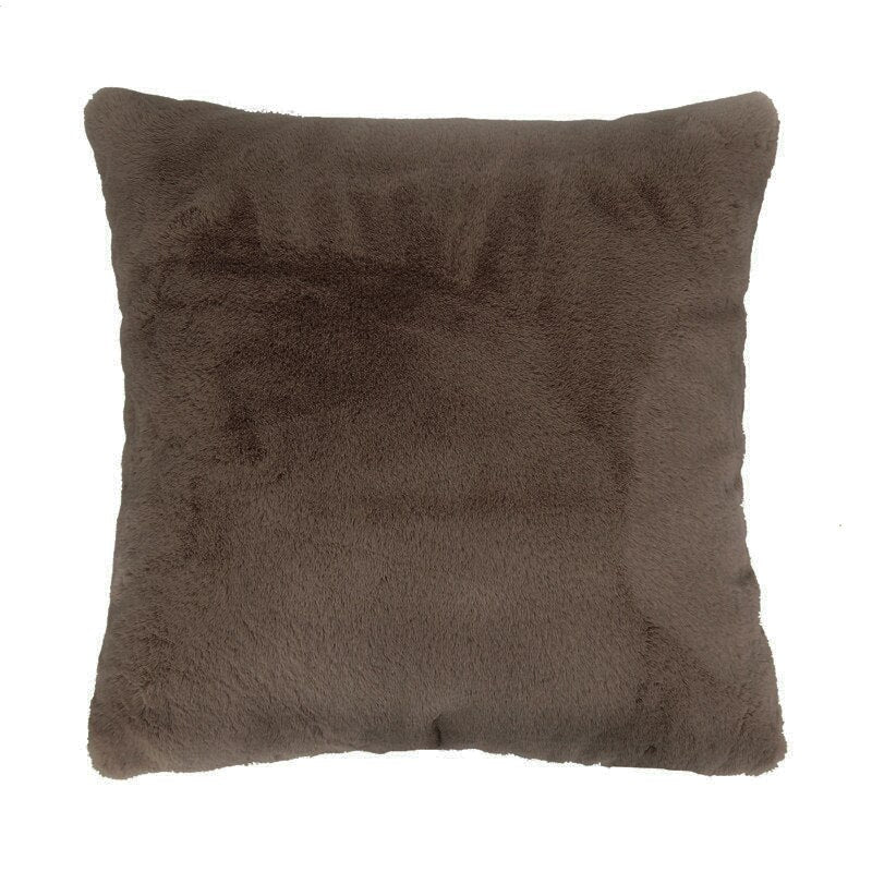 Soft Faux Fur Cushion Cover Sofa Throw Faux Rabbit Fur Cushion Case 45x45cm Pillow Cover For Sofa Settee Luxury Autumn Fall Winter Living Room Decor