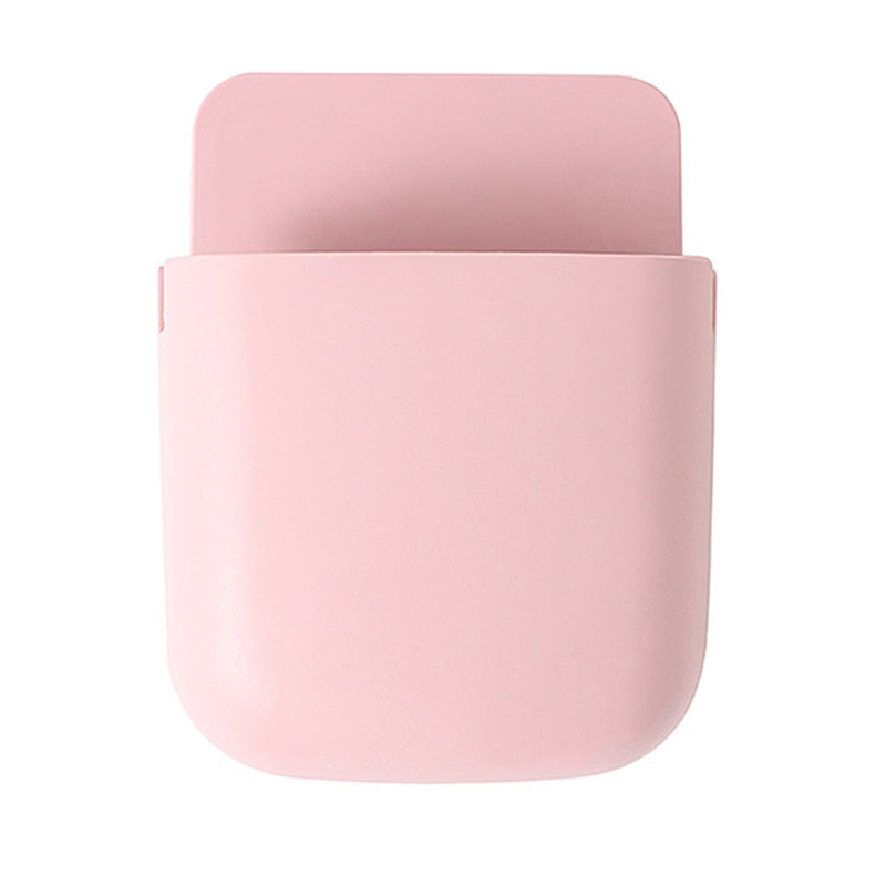Wall Mounted Pouch For Storing Remote Control Mobile Phone Pocket For Holding Air Conditioning Remote Control Self Adhesive Installation