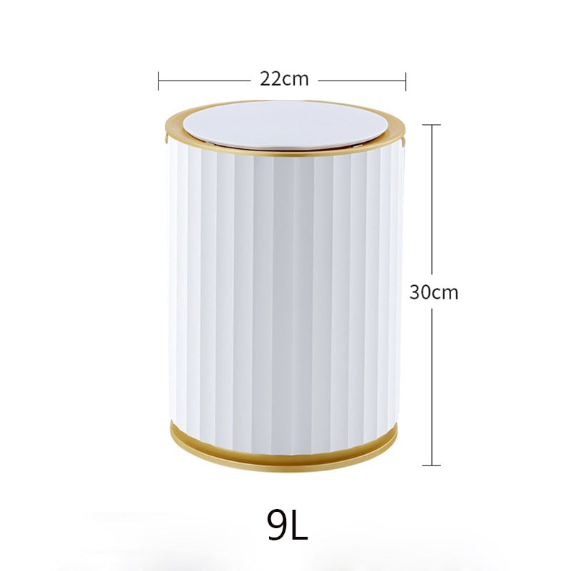 Automatic Opening Trash Bin For Bathroom Auto Sensing Garbage Can For Kitchen Light Luxury Stylish Smart Bin For Washroom Waste 7/9/12/15 Liters
