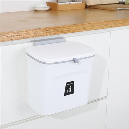 Modern Kitchen Waste Bin Multipurpose Trash Can Recycling Bin With Convenient Cabinet Door Hanging Bracket Or Self Adhesive Wall Mounting