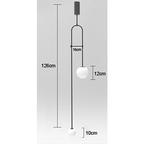 Minimalist Nordic Sphere Pendant LED Lighting For Bedroom Bedside Table Living Room Kitchen Bar Contemporary Home Lighting