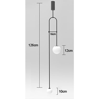 Minimalist Nordic Sphere Pendant LED Lighting For Bedroom Bedside Table Living Room Kitchen Bar Contemporary Home Lighting