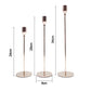 Simple Gold Metal Candle Holders Slim Tall Elegant Candlesticks For Wedding Christmas Festive Occasions Candle Stands For Dinner Table Dining Room Essential Home Decor