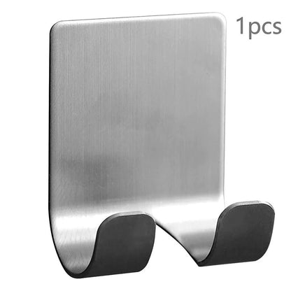 Stainless Steel Razor Holder For Bathroom Wall Mounted Self Adhesive Storage Hook For Convenient Placement Of Razor In Washroom Or Shower Room