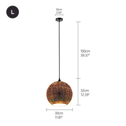 Starry Night Pendant Lights Colorful Creative Glass Lampshade Hanging Lights With Creative Color Effect Modern Home Lighting Solution For Home Restaurant Lounge Decor