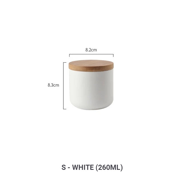 Stylish Nordic Minimalist Sealed Ceramic Storage Jars For Tea Coffee Spices etc Containers With Lids For Kitchen Foodstuffs Tea Caddy